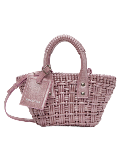 Tote bag Balenciaga XXS Bistro Basket Bag Roza | 678028 210GX