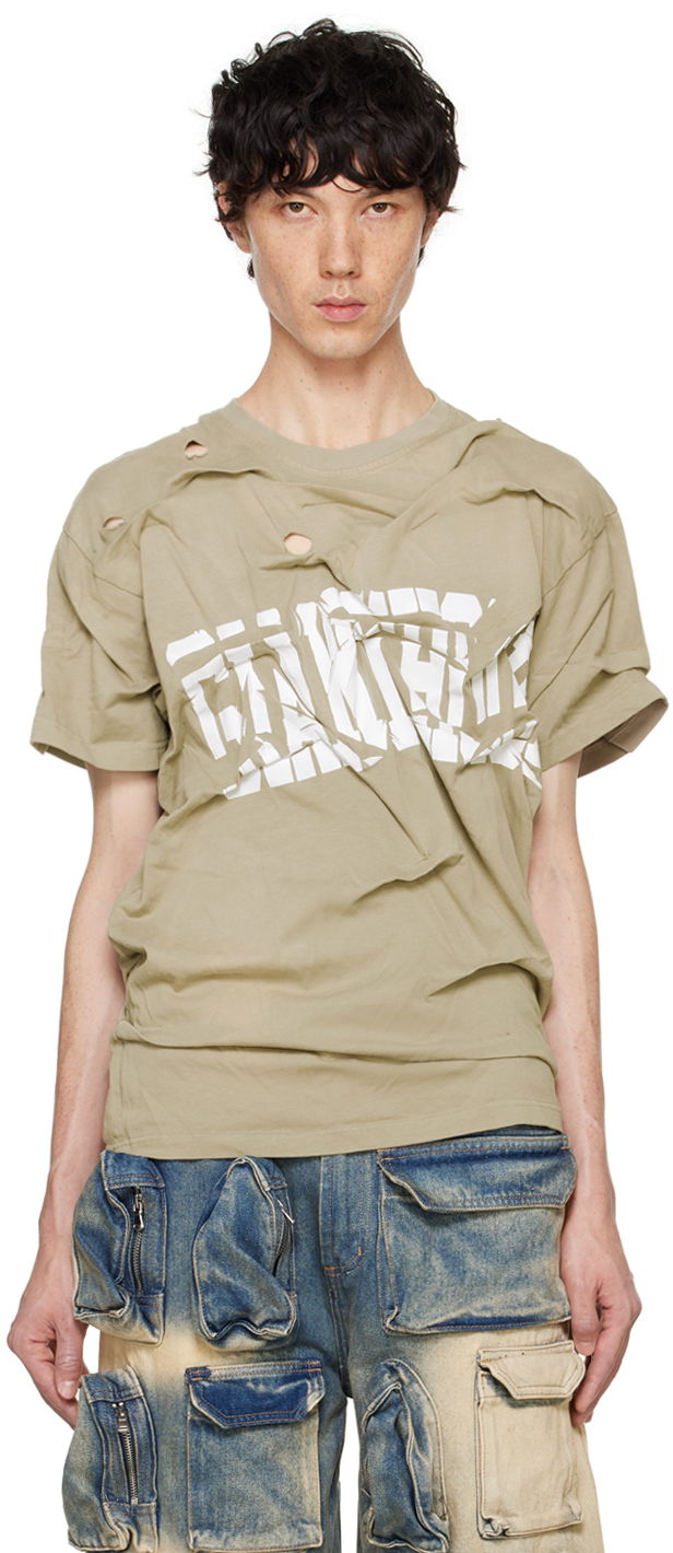 Majica Who Decides War Who Decides War 'Gianthood' Distressed Graphic T-Shirt Bež | 1110140022FW24
