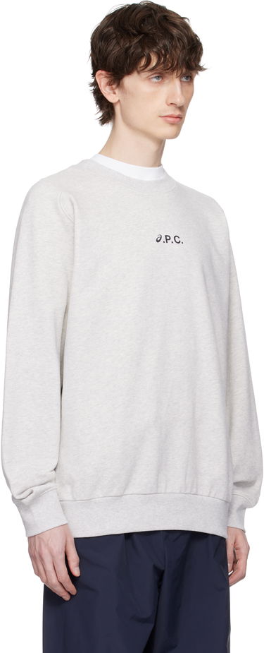 Pleteni pulover A.P.C. A.P.C. ASICS Edition Lake Sweatshirt Siva | COEZD-H27958, 1
