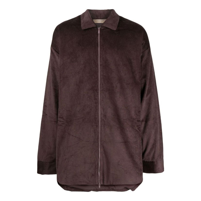 Jakna Fear of God Essentials Corduroy Shirt Jacket Rjava | 202BT224125F