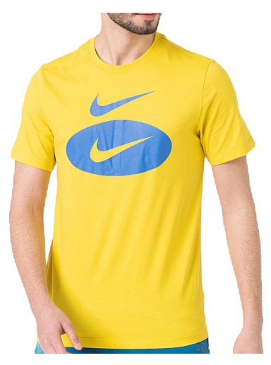 Majica Nike Sportswear Swoosh Oval T-Shirt Rumena | DM6343-709