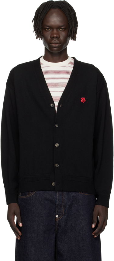 Pleteni pulover KENZO Kenzo Paris 'Boke Flower' Cardigan Črna | FF65CA7593LB, 0