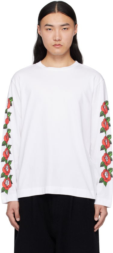 Majica Simone Rocha Simone Rocha Cluster Rose Logo Print T-shirt Bela | 5194P33P34-M 0569, 0