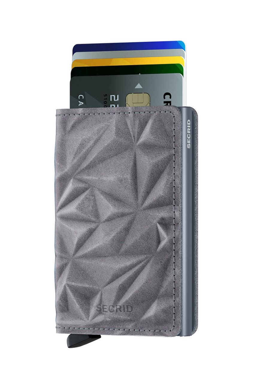 Denarnica Secrid Leather wallet Siva | SPr.Stone, 0