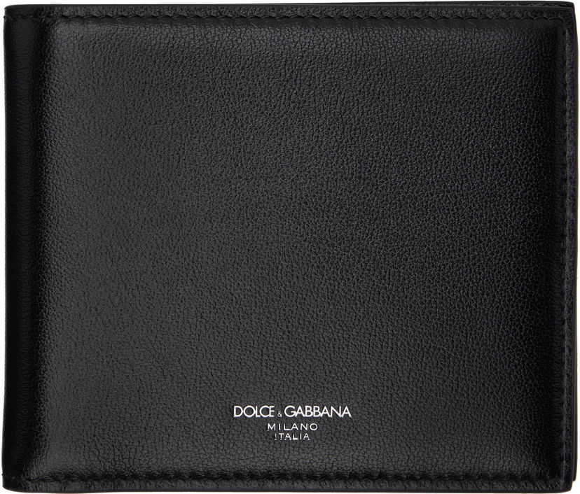 Denarnica Dolce & Gabbana Dolce&Gabbana Calfskin Bifold Wallet Črna | BP1321AV956