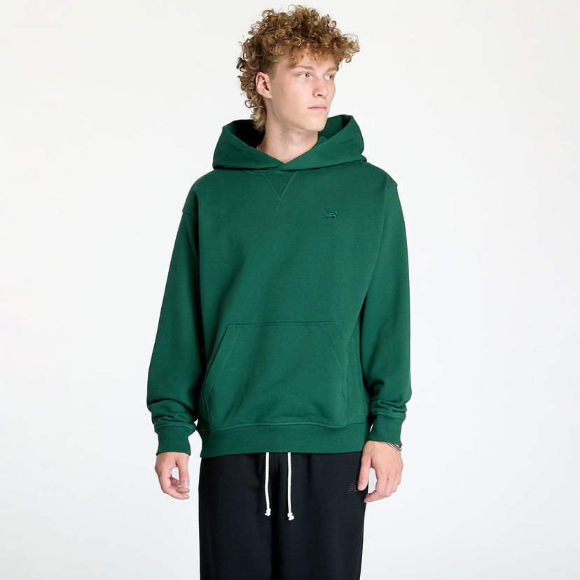 Pulover New Balance Athletics French Terry Hoodie Nightwatch Zelena | MT41534NWG