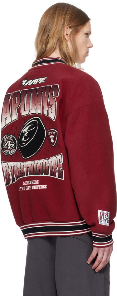 Bomber jakna AAPE by A Bathing Ape AAPE By A Bathing Ape Main Bomber Jacket Rdeča | AAPSWMB351XXNBDX, 2