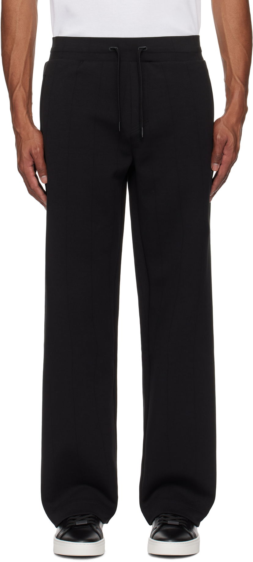 Trenirka BOSS Men's Cotton Track Pants Črna | 50530015