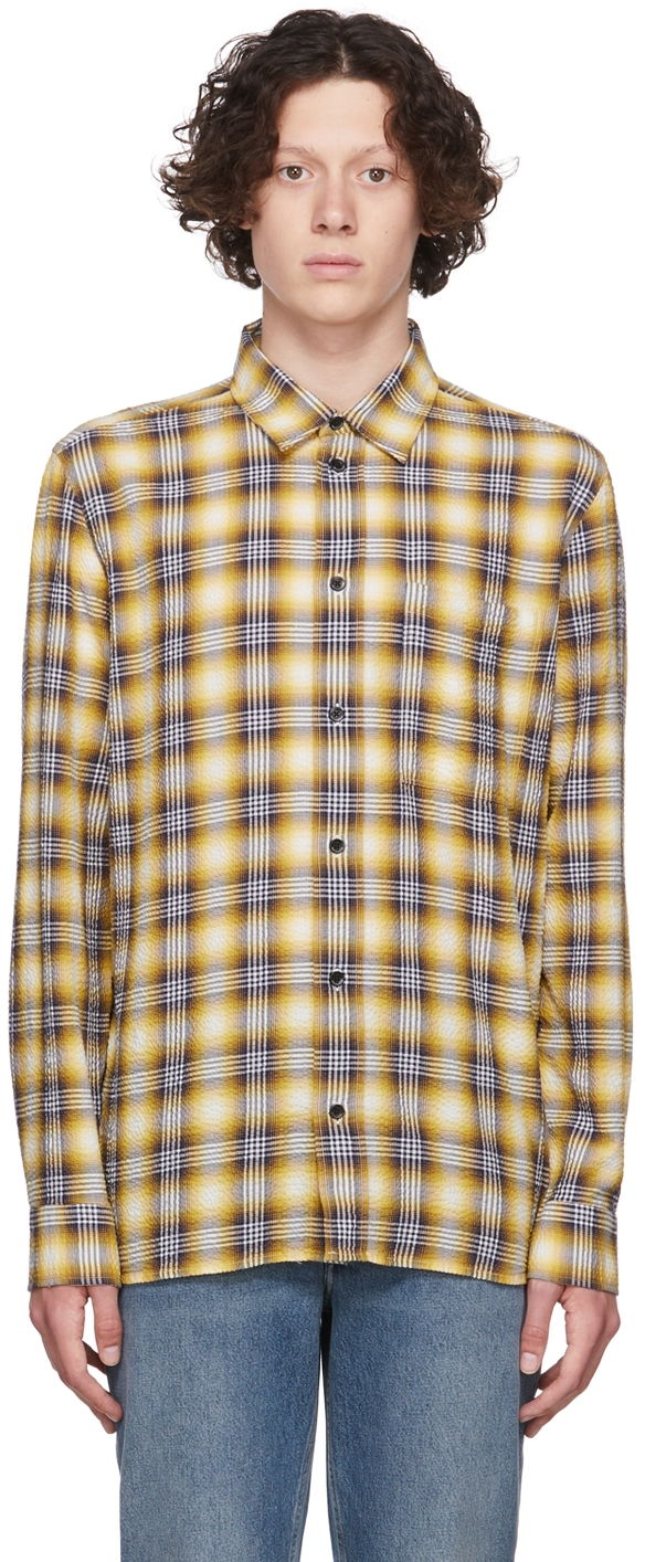 Srajce Won Hundred Checkered Button-Up Shirt Bež | 1680-14141