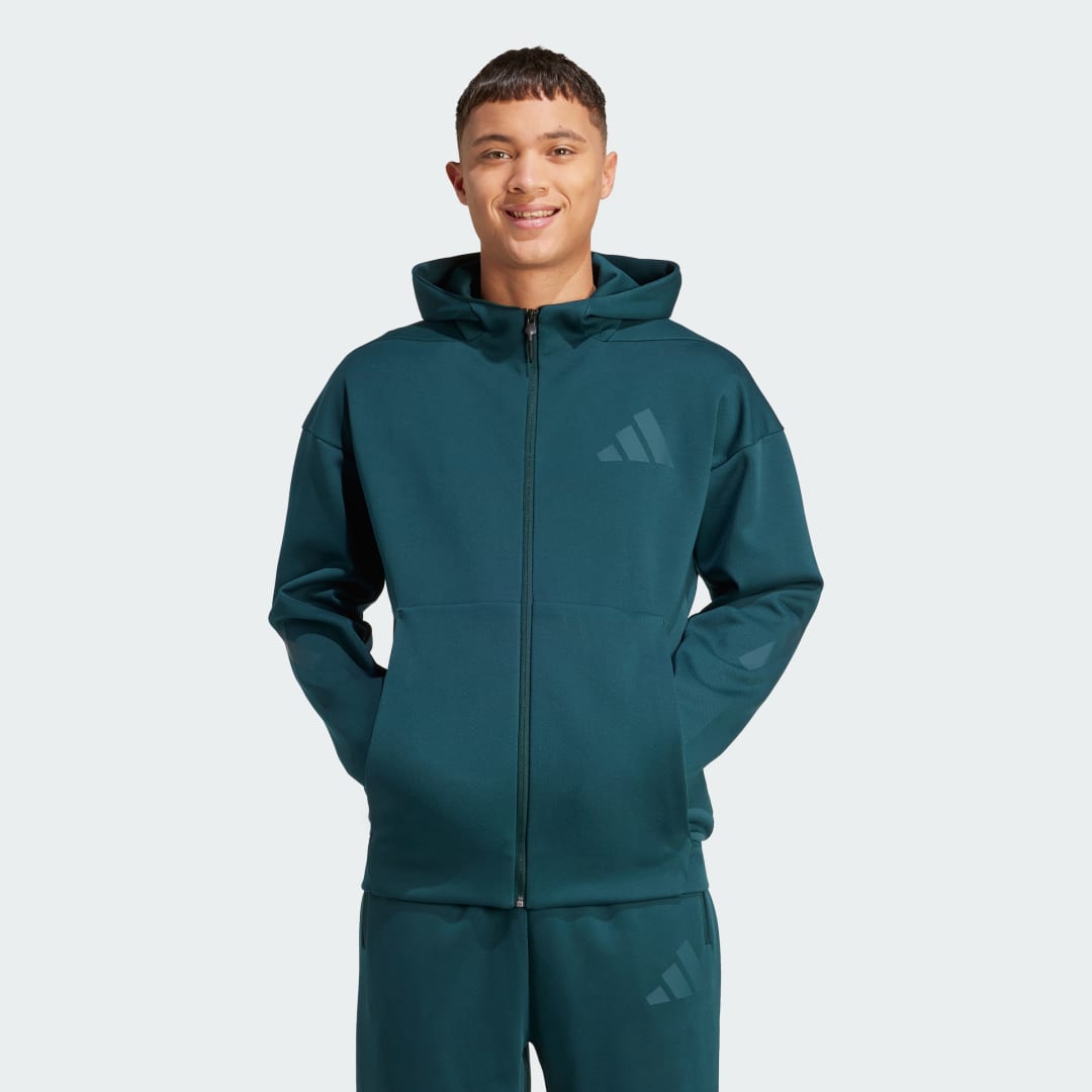 Jakna adidas Performance Z.N.E. Full-Zip Hooded Jacket Zelena | KB3709, 0