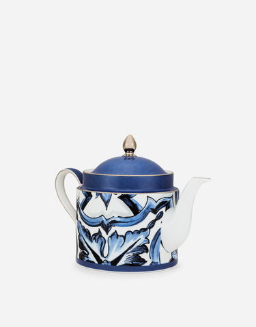 Home decor Dolce & Gabbana Porcelain Teapot With Floral Print Modra | TC0127TCA39UB004, 2