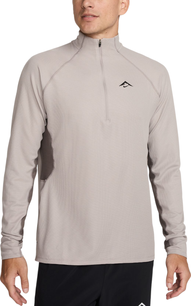 Pulover Nike Nike Trail Half Zip Running Top Siva | fv9994-009