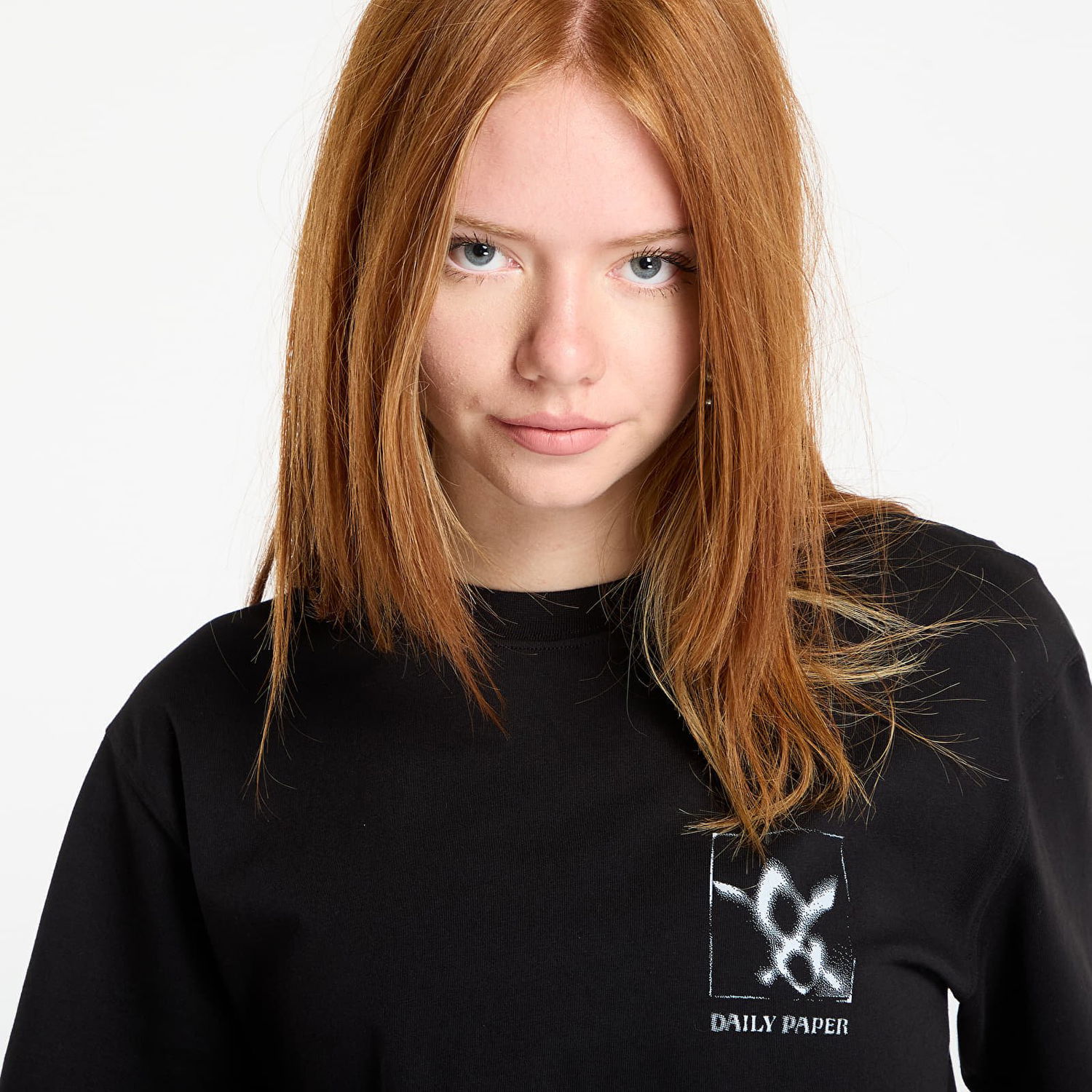 Majica DAILY PAPER Daily Paper Shadow Grid Short Sleeve T-Shirt Črna | 2521099, 1