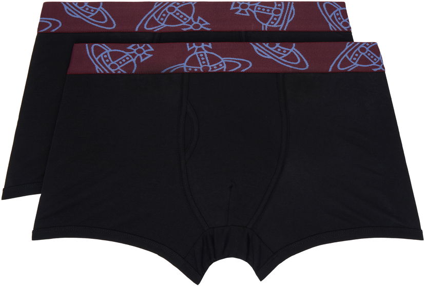 Boksarice Vivienne Westwood Two-Pack Orb Boxer Briefs Črna | 8106001R-J002Y-