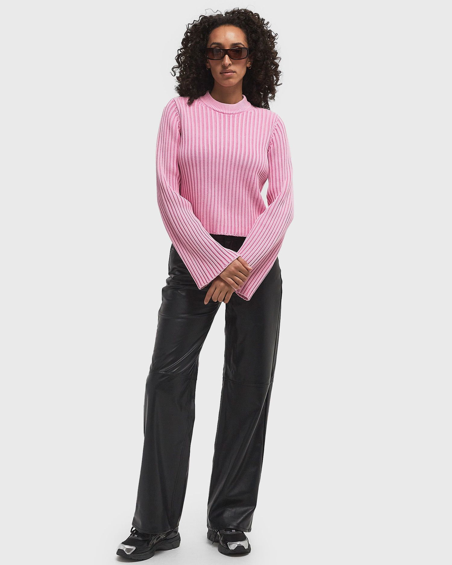 Pleteni pulover envii Envii ENALMA Knitted Pullover Sweater, Size L Roza | E24400080-WASHED_FUCHSIA, 1