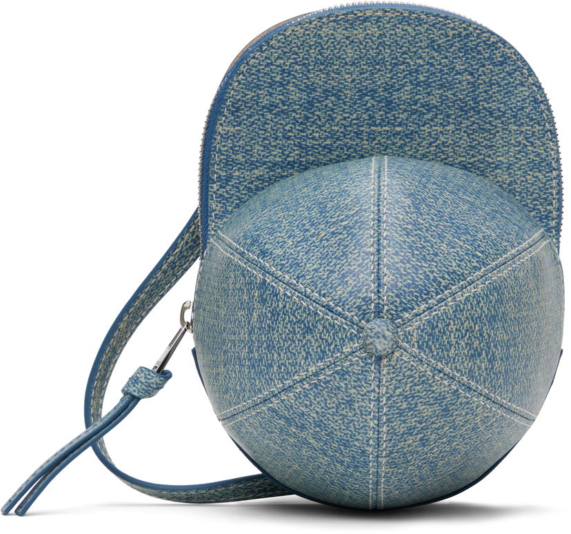 Torba za čez ramo JW Anderson JW Anderson Medium Cap Leather Crossbody Bag Modra | HB0230-LA0362
