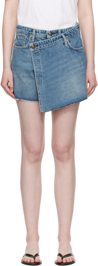 Krila rag & bone rag & bone Belinda Denim Mini Skort Modra | WDD25P9003RGAM, 0