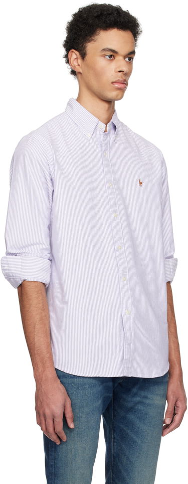 Srajce Polo by Ralph Lauren Ralph Lauren Classic Fit Striped Oxford Shirt Lila | 710942746003, 1