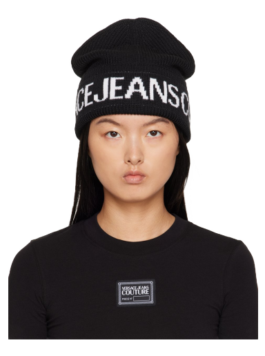 Beanie Versace Jeans Couture Jacquard Beanie Črna | E75VAZK40_EZG020