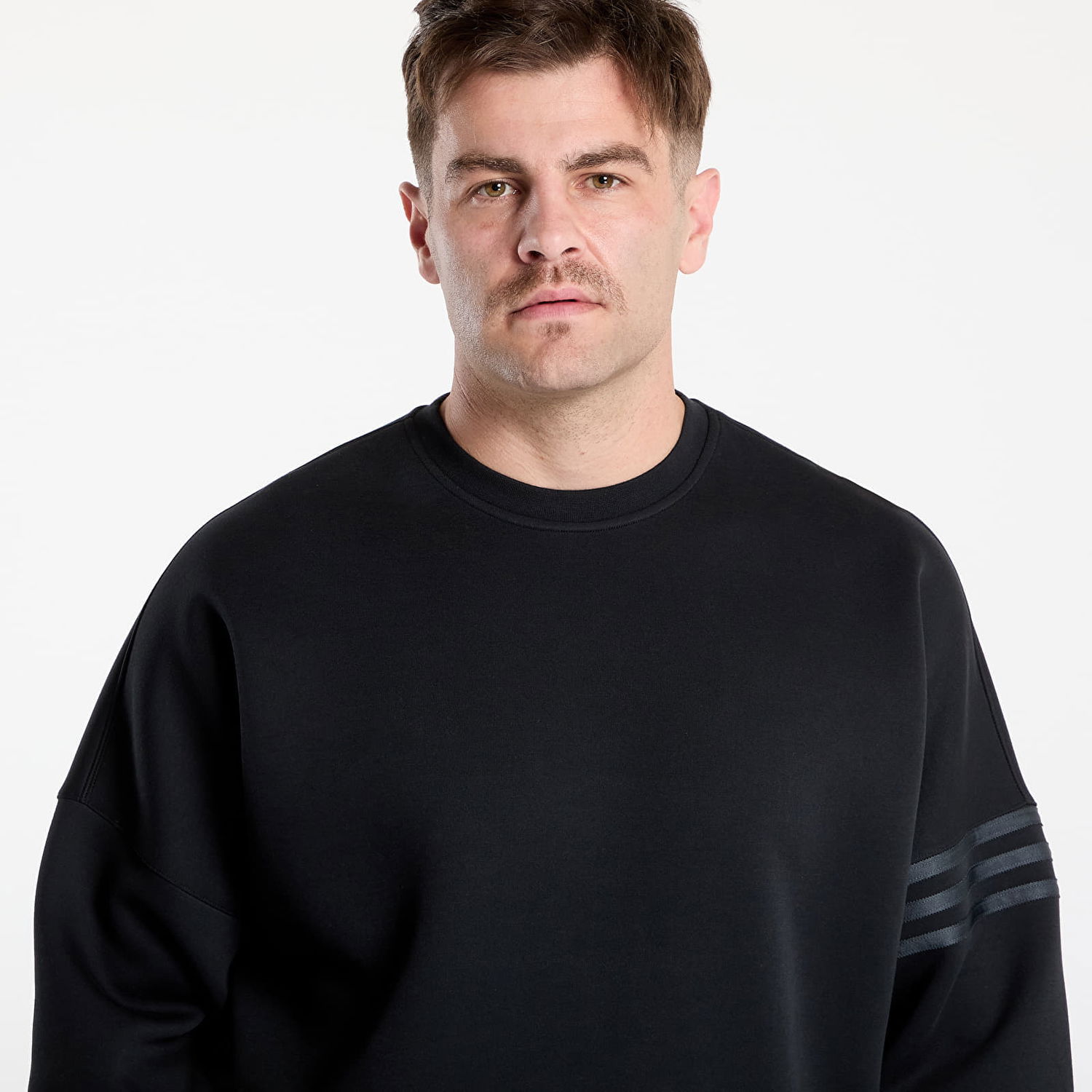 Pulover adidas Performance Neuclassics Oversized Crew Sweatshirt Črna | JW7918, 1
