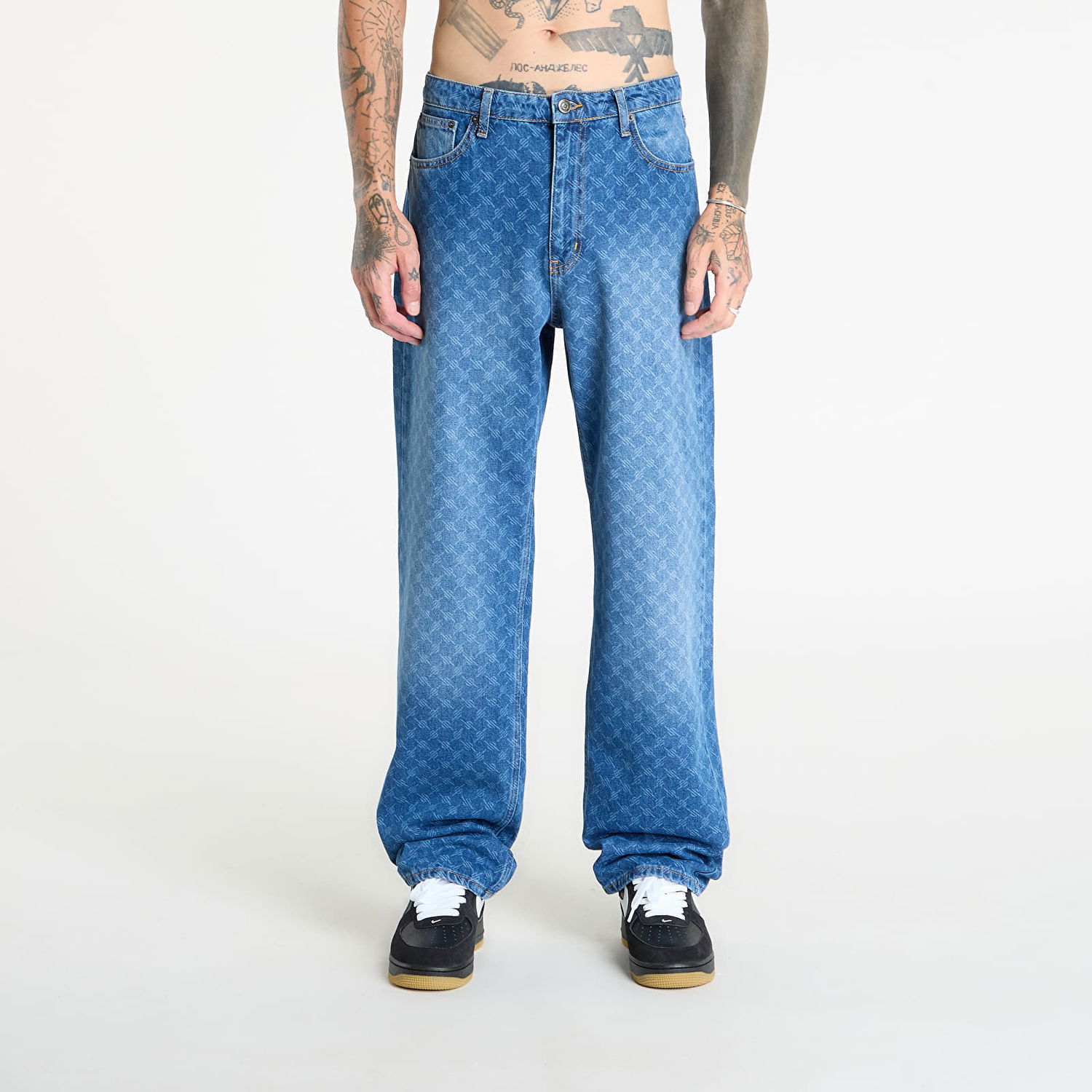 Kavbojke DAILY PAPER Daily Paper Amba Monogram Jeans Modra | 2411167, 0