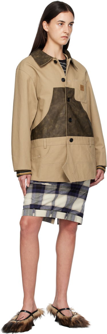 Plašči Andersson Bell Andersson Bell Carpenter Shorts Inserted Coat Bež | awa720w, 3