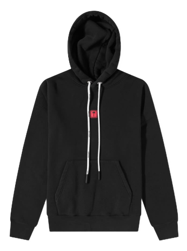 Pulover Palm Angels Pathc Logo Popover Hoodie Črna | PMBB058F22FLE0061010