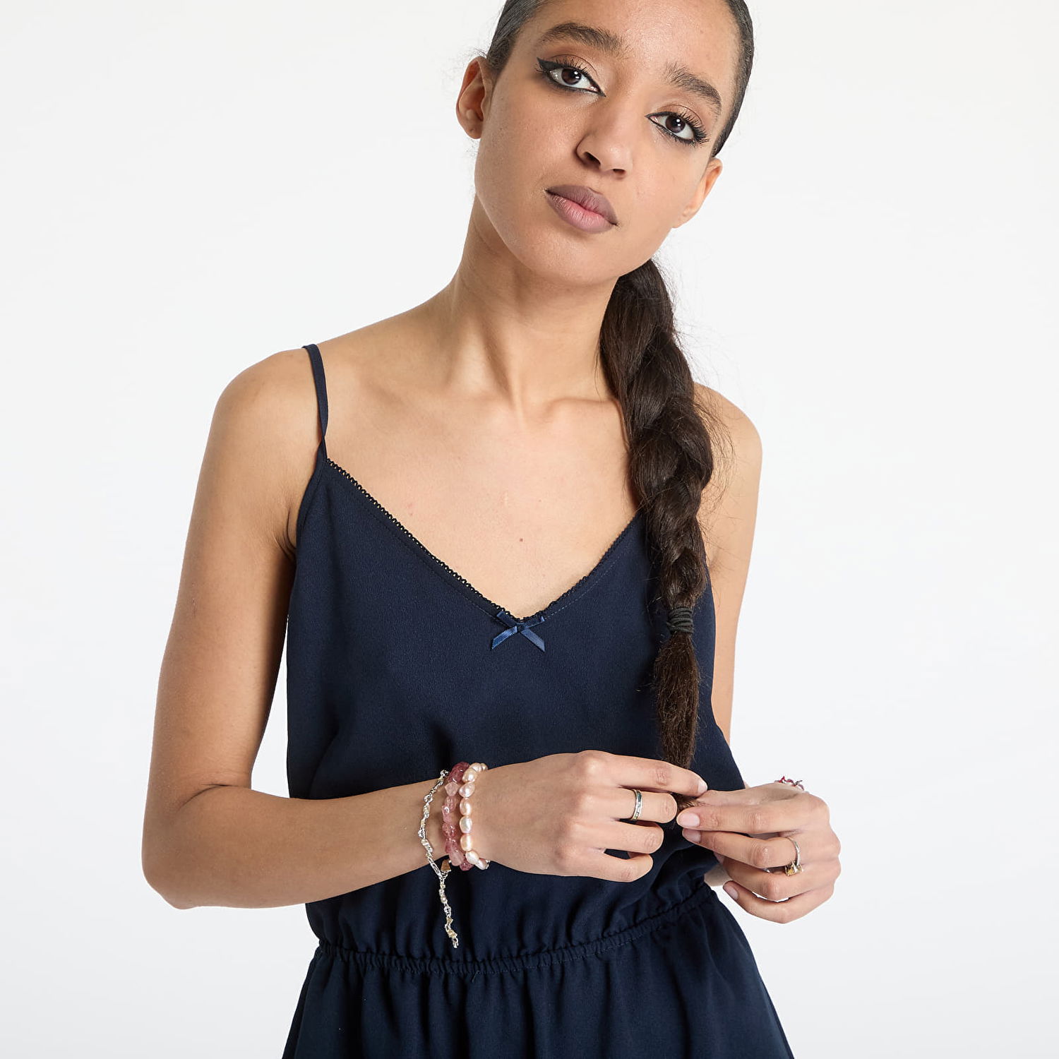 Obleke Tommy Hilfiger Tommy Jeans Essential Strap Dress Mornarica | DW0DW20613 C1G, 1
