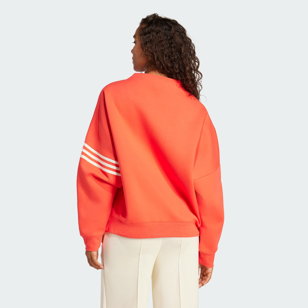 Pulover adidas Performance Oversized Mock Neck Sweatshirt Oranžna | JI8521, 1