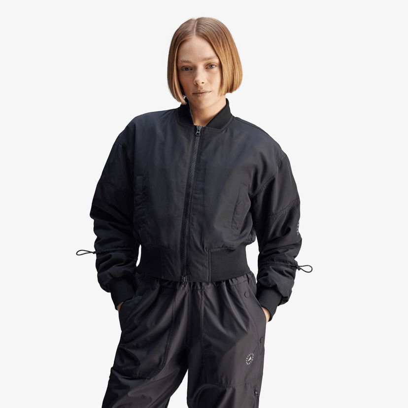 Bomber jakna adidas Originals Stella McCartney Bomber Jacket Črna | JF6030