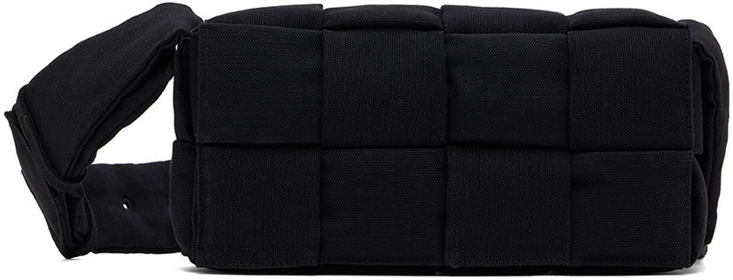 Torba za čez ramo Bottega Veneta Bottega Veneta Padded Tech Cassette Bag Črna | 718398 VMBN4