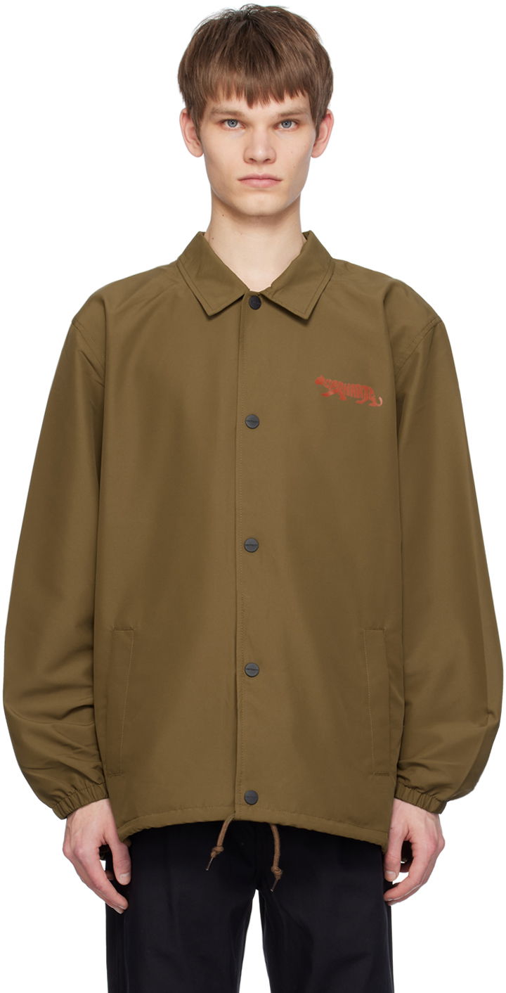 Vetrovka Carhartt WIP Embroidered Logo Coach Jacket Rjava | I032974
