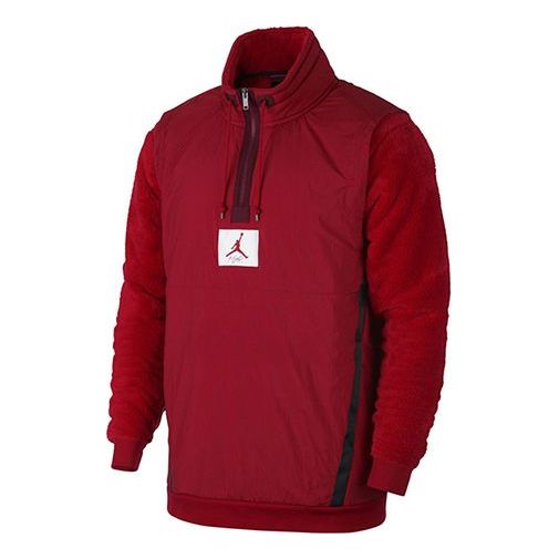 Pleteni pulover Jordan Jordan Pullover Fleece Lined Jacket Rdeča | AH6256-687