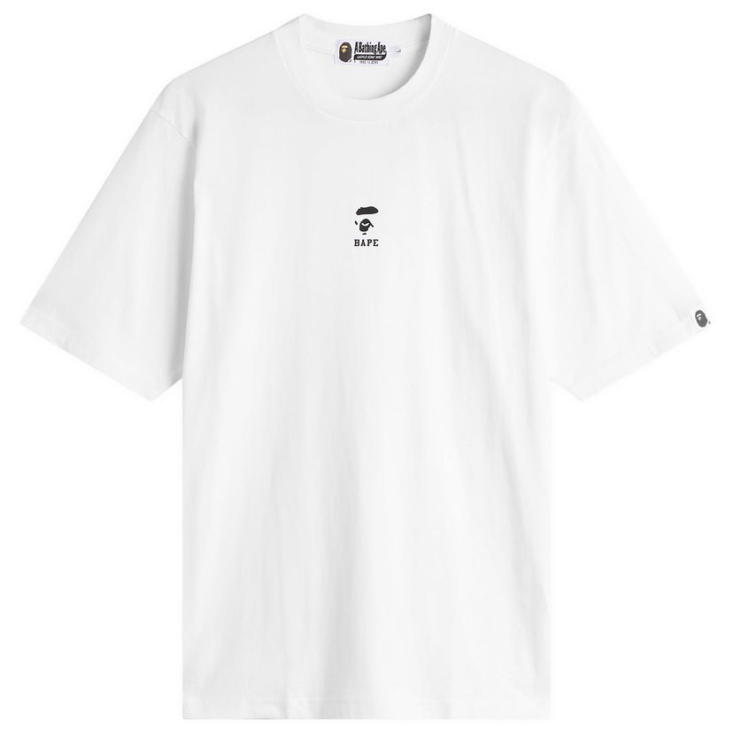 Majica BAPE Ape Face Shrunk T-Shirt Bela | 001CSL801309M-WHT