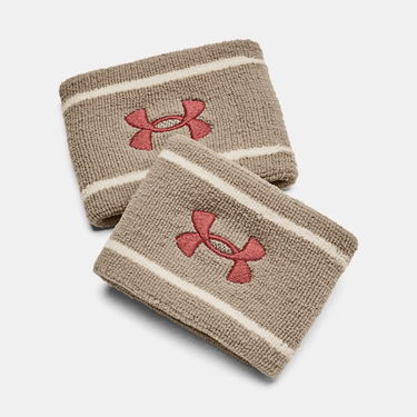 Modni dodatki Under Armour Performance Terry Schweißband mit Streifen, unisex, 2er-Pack Timberwolf Taupe / Ivory Dune / Sedona Rot EINHEITSGRÖSSE Bež | 1373119-203, 0