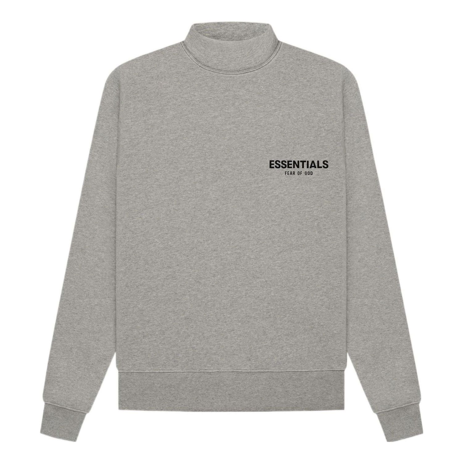 Pulover Fear of God Essentials Mockneck Sweatshirt Siva | FOG-SS22-985, 0