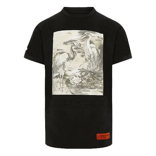 Majica HERON PRESTON Heron Preston Birds Short-Sleeve T-Shirt Črna | HMAA011S209140221088