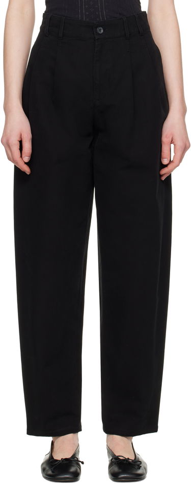 Hlače A.P.C. A.P.C. Willow Pleated Carrot Fit Trousers Črna | COGBJ-F08486, 0