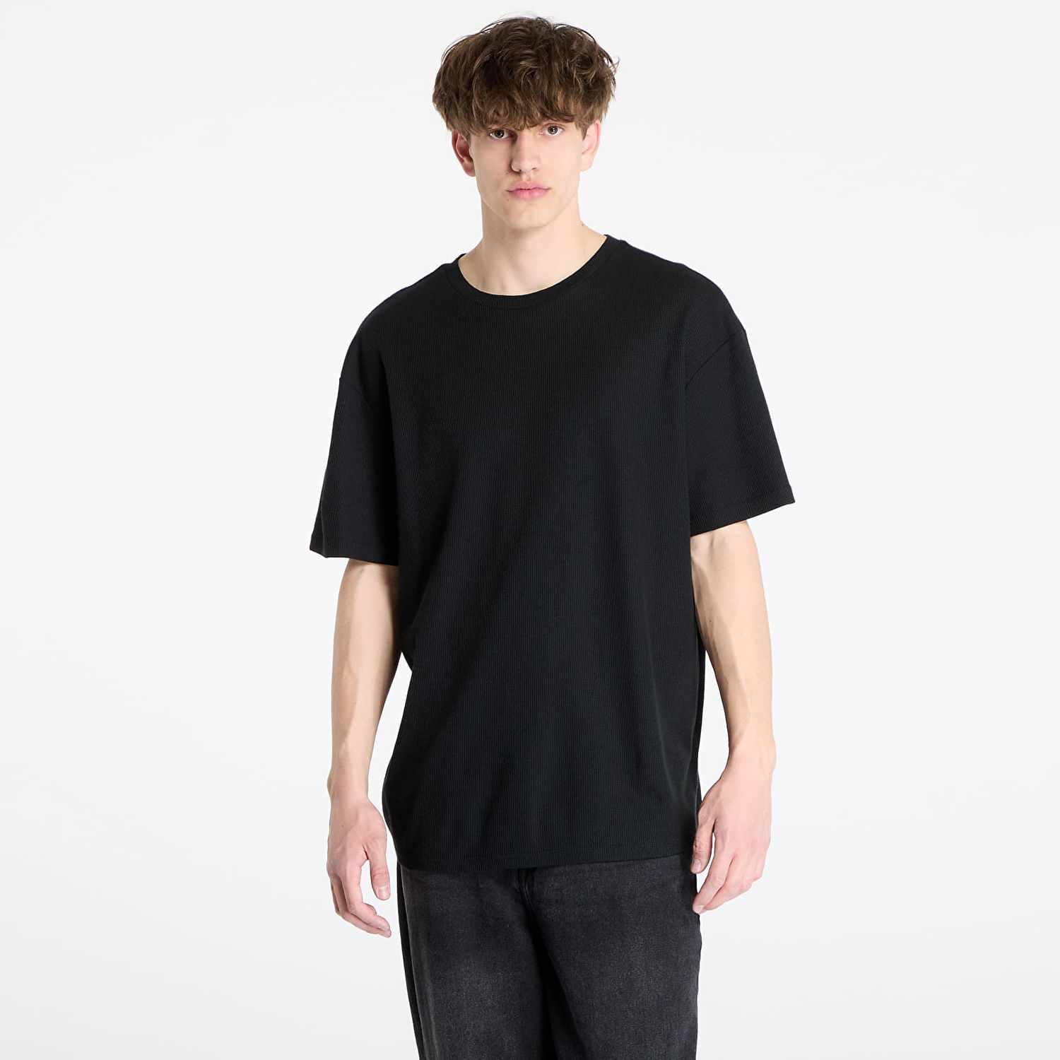 Majica Urban Classics Urban Classics Waffle Tee Črna | TB6676-00007, 0