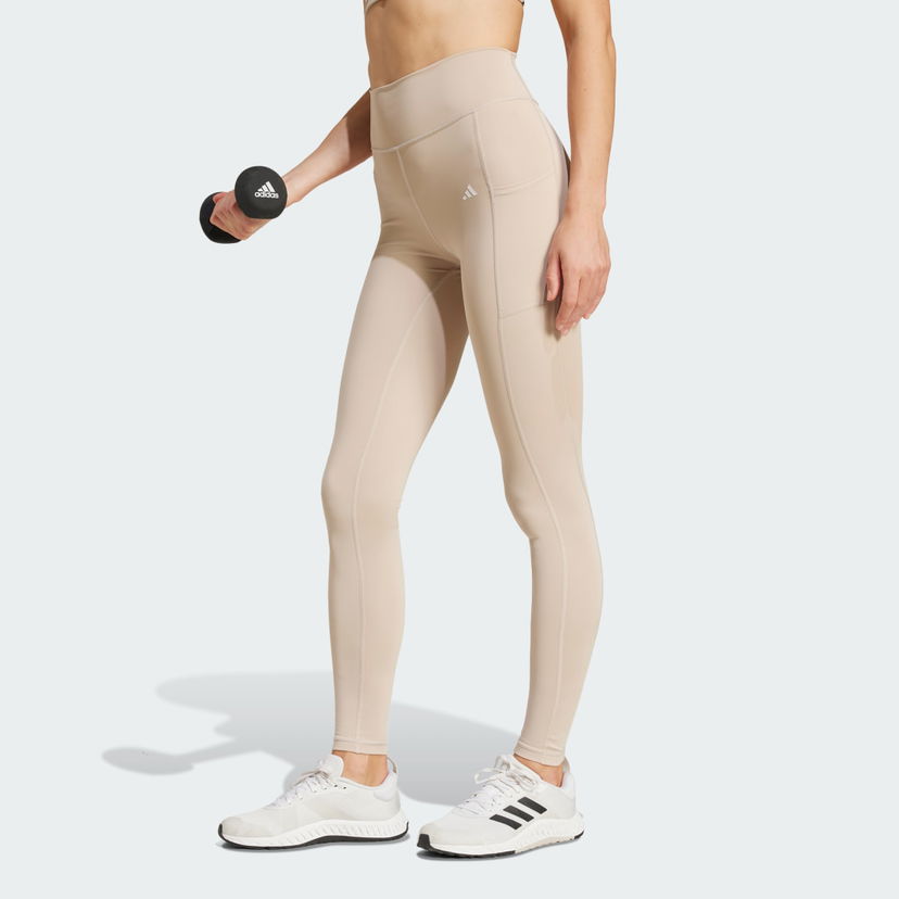 Pajkice adidas Performance Optime Full-Length Leggings Bež | IX0221
