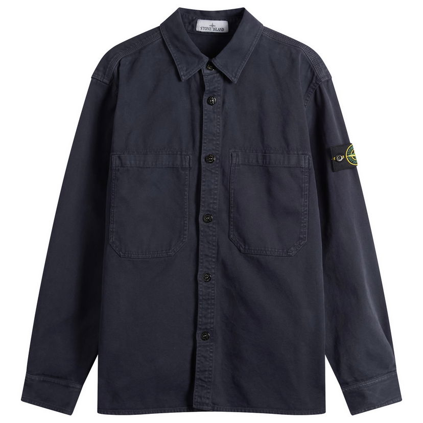 Srajce Stone Island Old Effect Garment Dyed Overshirt Mornarica | K2S151200025-V0126