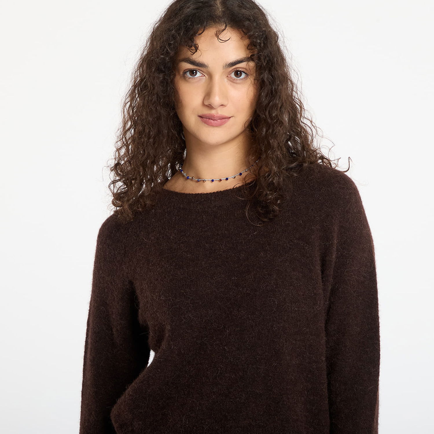 Pleteni pulover Samsoe Samsoe Short Crew Neck Sweater Nor O-N Rjava | F00022152_191111TCX, 1
