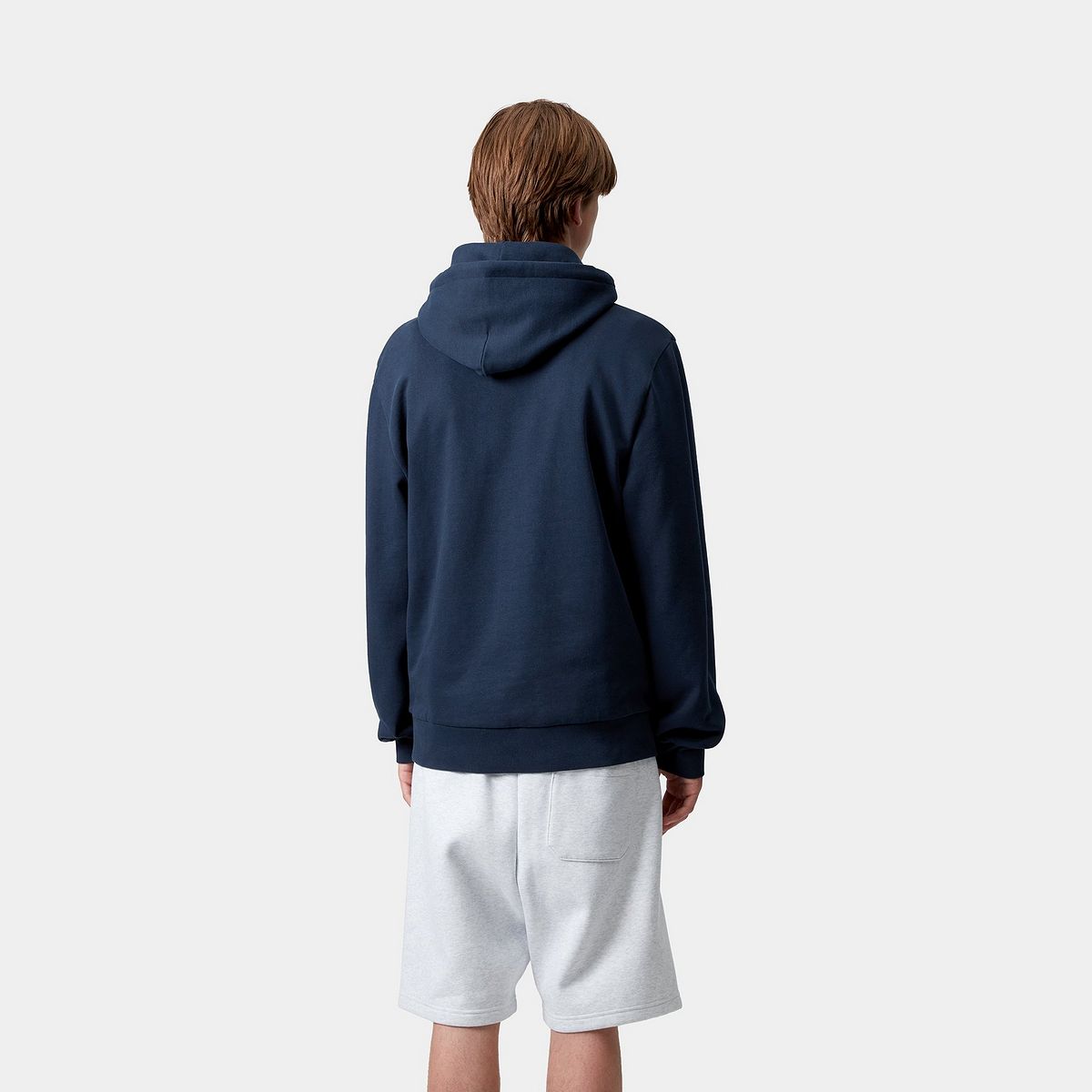 Pulover Carhartt WIP Carhartt WIP Hooded Script Embroidery Sweatshirt Mornarica | I035392_25, 1