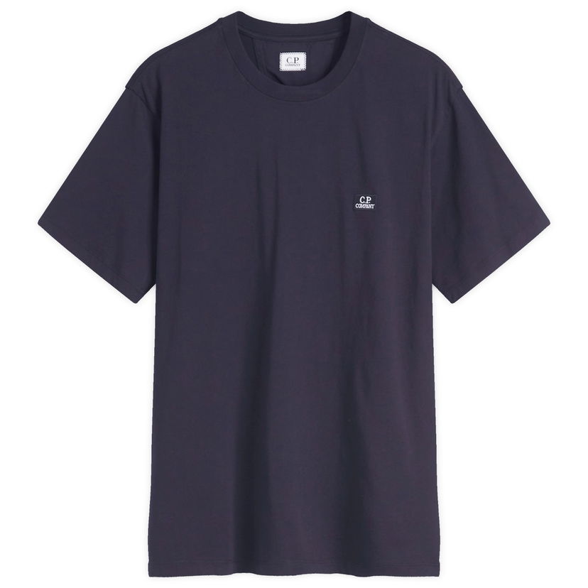 Majica C.P. Company C.P. Company 30/1 Logo Patch T-Shirt, Size Large Mornarica | 18CMTS031A-005100W-888