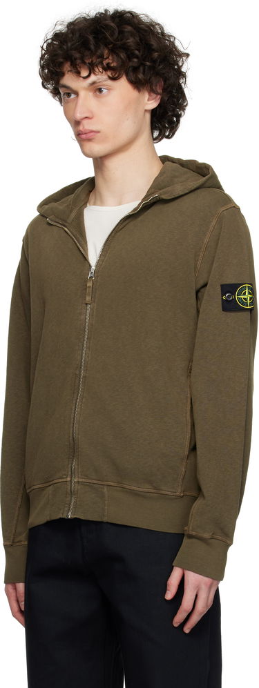 Pulover Stone Island Stone Island Malfilé Fleece Hoodie Zelena | K1S15 6100021 S0060, 3