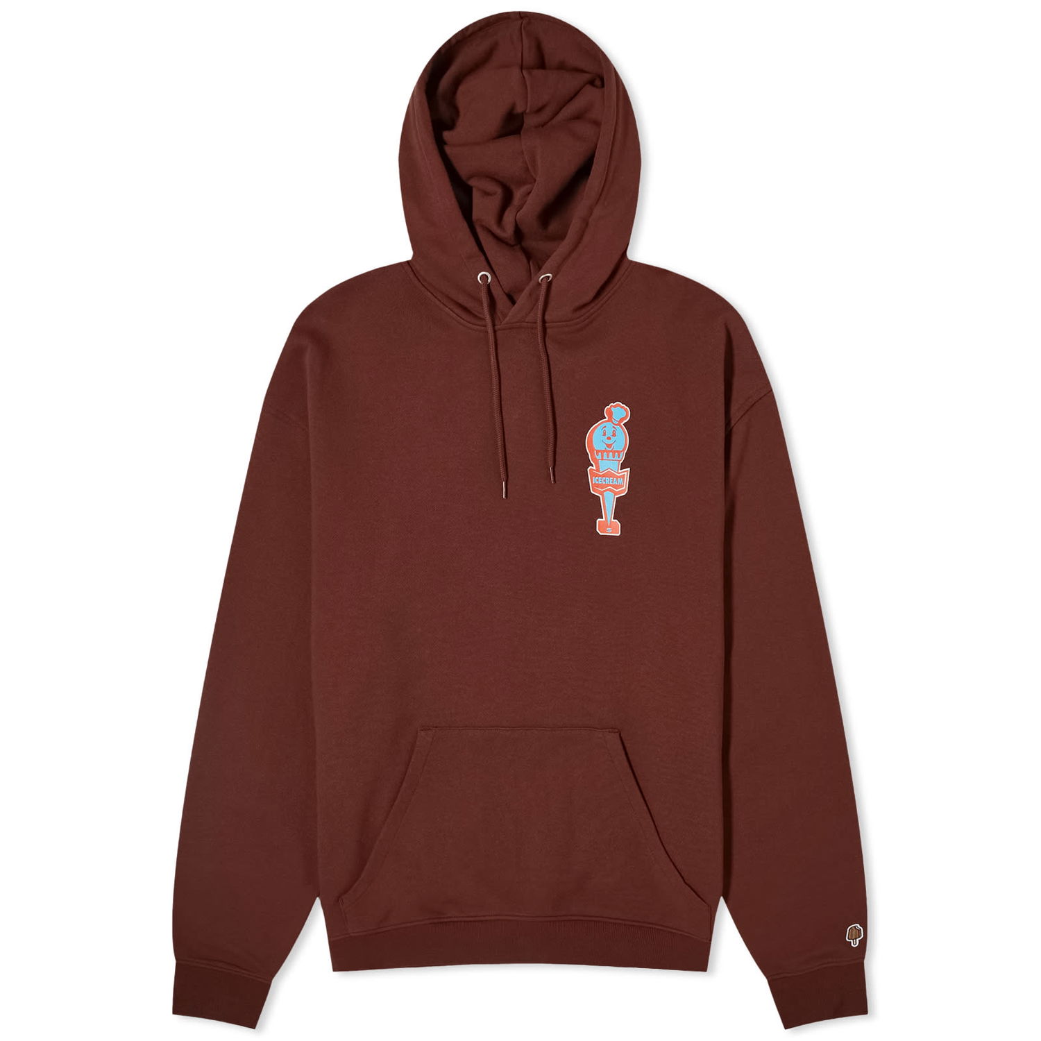 Pulover BBC IceCream ICECREAM We Serve It Best Hoodie Rjava | IC24230-BR, 0