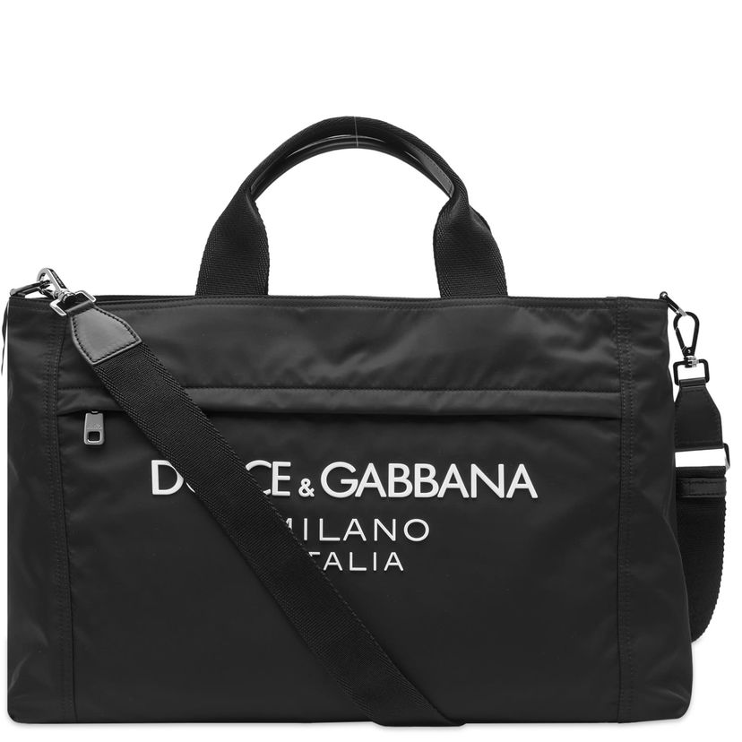 Torbica Dolce & Gabbana Nylon Logo Holdall Black Črna | BM2125AG182-8B956