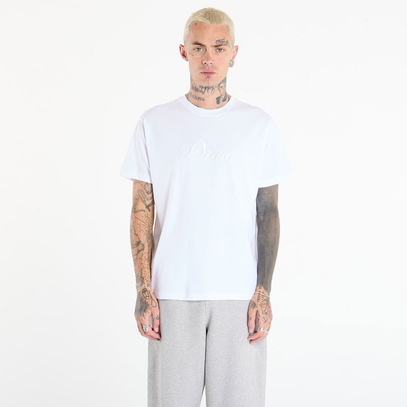 Majica Dime Dime Cursive T-Shirt Bela | DIMEFA2574WHT