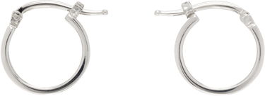 Uhani Maison Margiela MM6 Maison Margiela Silver Hoop Earrings Kovinski | SM7VG0102 SV0310, 0