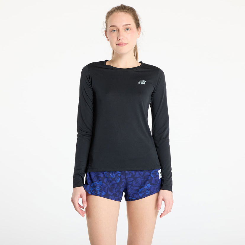 Majica New Balance Long Sleeve Sport Tee Črna | WT51245BK